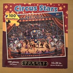 Dowdle Folk Art Circus Stars Puzzle - 100 Pieces